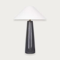 GlobeWest Lorne Canopy Table Lamp - Snowgum - White