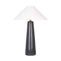 GlobeWest Lorne Canopy Table Lamp - Snowgum - White