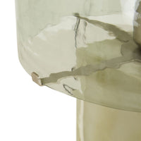 GlobeWest Sedona Block Table Lamp - Jade Marble - Sage Glass