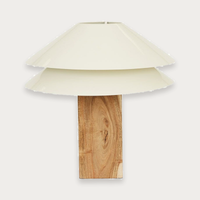 GlobeWest Sedona Kennedy Table Lamp - Natural - Gloss Coconut