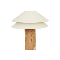 GlobeWest Sedona Kennedy Table Lamp - Natural - Gloss Coconut