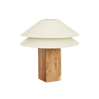 GlobeWest Sedona Kennedy Table Lamp - Natural - Gloss Coconut