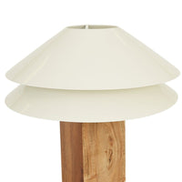 GlobeWest Sedona Kennedy Table Lamp - Natural - Gloss Coconut