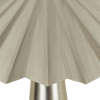 GlobeWest Sedona Ripple Table Lamp - Brushed Nickle