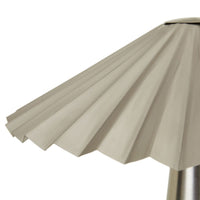 GlobeWest Sedona Ripple Table Lamp - Brushed Nickle