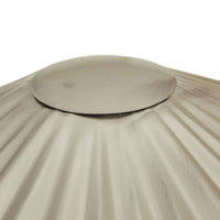 GlobeWest Sedona Ripple Table Lamp - Brushed Nickle