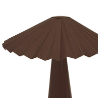 GlobeWest Sedona Ripple Table Lamp - Matt Puce
