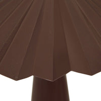 GlobeWest Sedona Ripple Table Lamp - Matt Puce