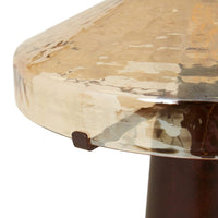 GlobeWest Sedona Rouge Table Lamp - Walnut - Amber Glass