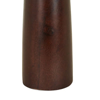 GlobeWest Sedona Rouge Table Lamp - Walnut - Amber Glass