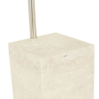 GlobeWest Sedona Scout Table Desk Lamp - Oat Marble - Brushed Nickle