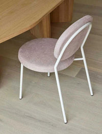 Globe West Dining Chairs Globe West Laylah Loop Dining Chair, Dijon/Bone Powdercoated Metal