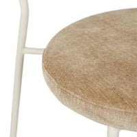Globe West Dining Chairs Globe West Laylah Loop Dining Chair, Dijon/Bone Powdercoated Metal