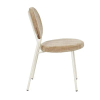Globe West Dining Chairs Globe West Laylah Loop Dining Chair, Dijon/Bone Powdercoated Metal