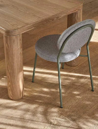 Globe West Dining Chairs Globe West Laylah Loop Dining Chair, Dijon/Bone Powdercoated Metal