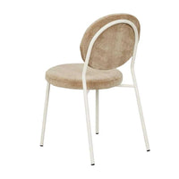 Globe West Dining Chairs Globe West Laylah Loop Dining Chair, Dijon/Bone Powdercoated Metal
