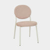 Globe West Dining Chairs Globe West Laylah Loop Dining Chair, Copeland Dusk - Bone Powdercoated Metal