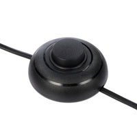 Linen Cone Floor Lamp inline foot switch