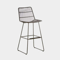 Globe West Dining Chairs Globe West Granada Sleigh Barstool - Liquorice