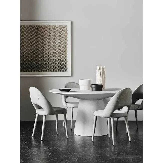 Globe West Dining Tables Globe West Livorno Round Dining Table (Indoor/Outdoor) - White Speckle