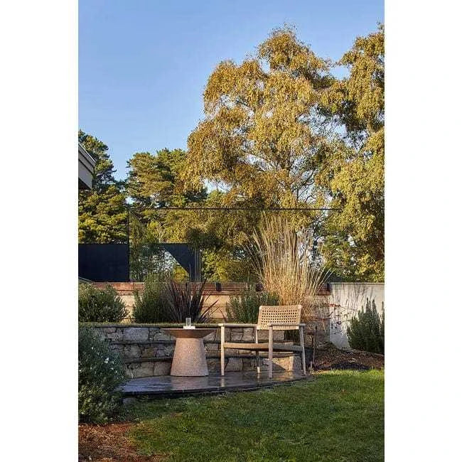 Globe West Side Tables Globe West Livorno Round Side Table (Indoor/Outdoor), Black Speckle