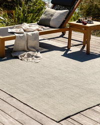 Baya Lonsdale Outdoor Rug - Eucalyptus styled outdoors