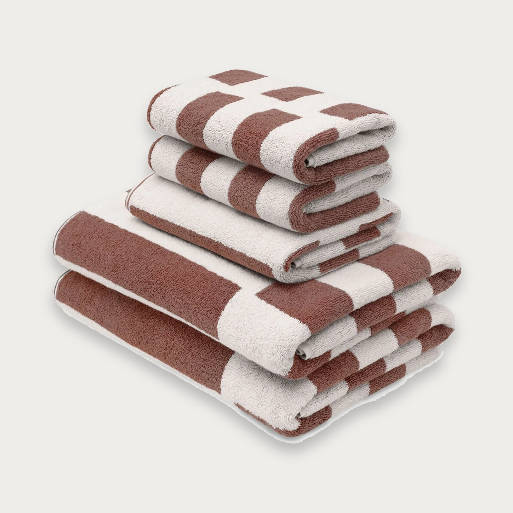 Loop Home Stack Bundle - Coffee/Ivory (Bath Towel Bundle)