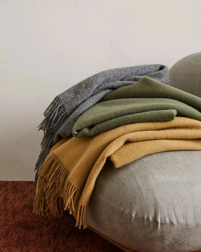 Weave Home Blankets & Throws Weave Home Nevis Lambswool Throw - Juniper