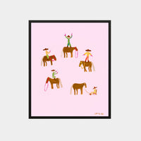 Lottie Rae Gangstas Paradise 11 fine art canvas print in black stained timber frame