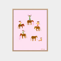 Lottie Rae Gangstas Paradise 11 fine art canvas print in natural timber frame