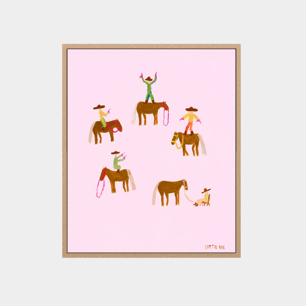 Lottie Rae Gangstas Paradise 11 fine art canvas print in natural timber frame
