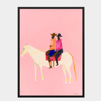 Lottie Rae Smooth Operator fine art canvas print in black stained timber frame