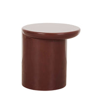 Petra Sphere Side Table - Burgundy Glaze