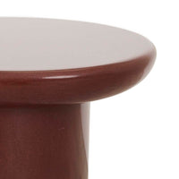 Petra Sphere Side Table - Burgundy Glaze