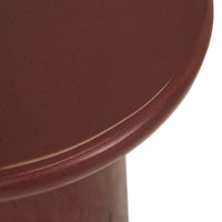 Petra Sphere Side Table - Burgundy Glaze