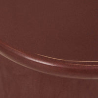 Petra Sphere Side Table - Burgundy Glaze