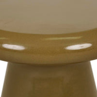 GlobeWest Seville Podium Large Side Table - Olive