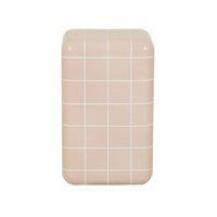 GlobeWest Seville Tile Side Table - Pink/White