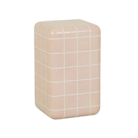 GlobeWest Seville Tile Side Table - Pink/White