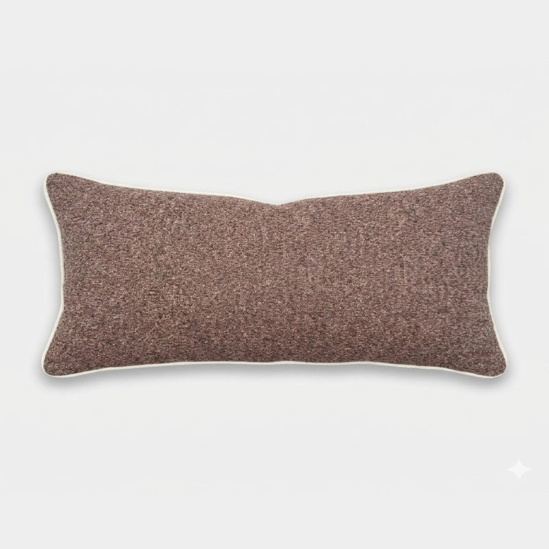 Forma Collection Align Lumbar Cushion by norsu STUDIO in Elysian Reversible Blush, 90x40cm