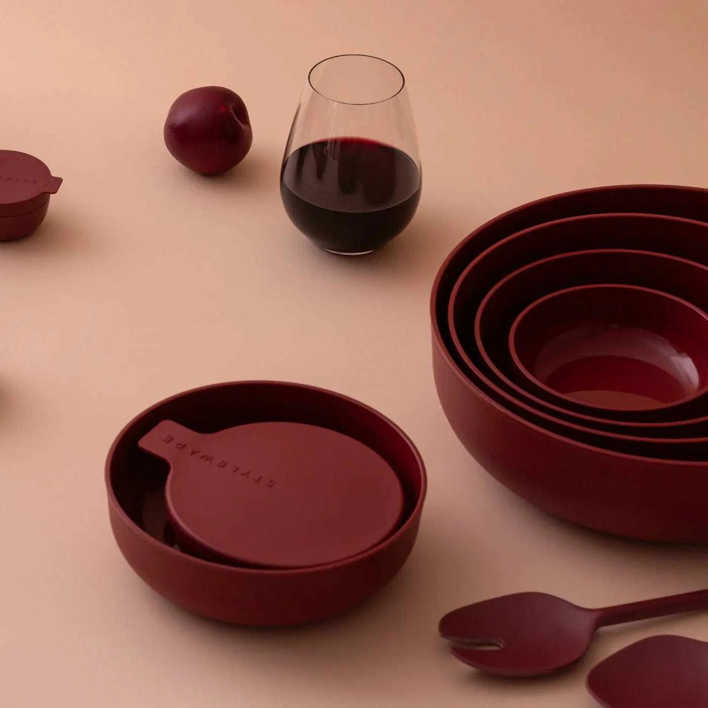 Styleware Servingware Styleware Nesting Bowl - Merlot (Various Sizes)