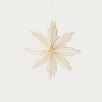 norsu Merry Merry paper star, cream, small 30cm