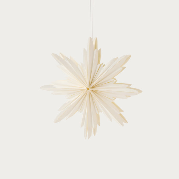 norsu Merry Merry paper star, cream, small 30cm