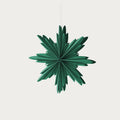 norsu Merry Merry Paper Star Decoration, Dark Green (Various Sizes)