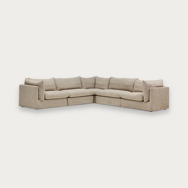 Mia Modular Sofa Husk - 5 Seat Corner
