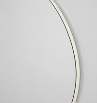 Middle of Nowhere Miller Pool Mirror, Bright White, 60 x 65cm - matte finish detail