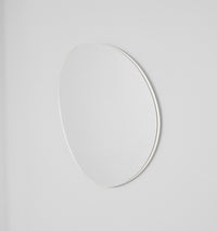 Middle of Nowhere Miller Pool Mirror, Bright White, 60 x 65cm - side profile