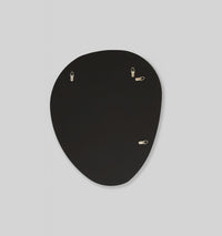 Middle of Nowhere Miller Pool Mirror, Black, 70 x 85cm - reverse showing fixings