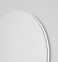 Middle of Nowhere Miller Pool Mirror, Bright White, 70 x 85cm - matte finish detail