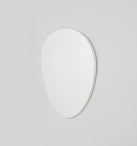 Middle of Nowhere Miller Pool Mirror, Bright White, 70 x 85cm - side profile